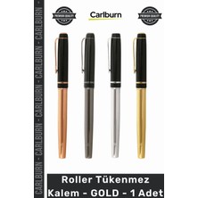 Carlburn #tükenmez Lüks Metal Ofis Hediye Prestijli Ergonomik Imza Şık Tasarım Roller Tükenmez Kalem Gold