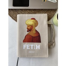 Bej- Fetih 1453-ORGANIZER-SU Itici Özellikli Kitap ve Tablet Çantası-17*24 cm