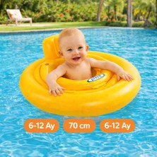 Empressco Totteriq Bebek Simidi 70 cm Şişme Yüzme Simidi 6-12 Ay Sarı - Fiyatı, Yorumları