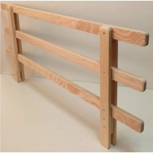 Ahşap Bebek ve Çocuk Yatak Koruma Bariyeri, Beşik Korkuluğu 90X45 cm – Güvenli Uyku Için