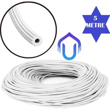 Empressco Beyaz Sineklik Teli Contası Fitili 5 Metre, Kolay Montaj ve Dayanıklılık