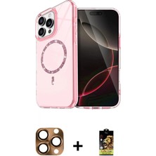 Marsilyan™- iPhone 16 Pro Max Kılıf Kıvılcım Form Prime - Siyah Buffer Cam Ekran Koruyucu + Pers Alüminyum Kamera Lens - Cltm