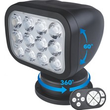 Goldsea Marine Seaflo Uzaktan Kumandalı Projektör 10-30V 210X170X187MM Işık Gücü: 300-400 mt 2700LM