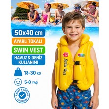 Empressco Lrs Store A+ 5-8 Yaş Çocuk Şişme Can Yeleği 50X40 cm Yüksek Kalite Havuz Deniz Yüzme Yelek 18-30 kg Taşıma - Fiyatı, Yorumları