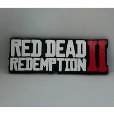 Goka 3D Craft Red Dead Redemption 2 (RDR2) Logo Duvar Dekoru - Gamer Oda Aksesuarı - 23 cm