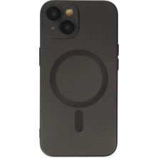 Mossem Iphone 14 Plus Kılıf Moshi Lens Magneticsafe Silikon - Siyah