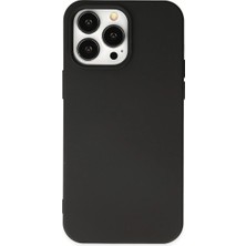 Mossem Iphone 15 Pro Kılıf Nano Içi Kadife Silikon - Siyah
