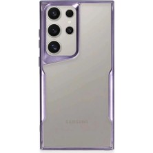 Mossem Samsung Galaxy S25 Ultra Kılıf Boyi Silikon Kapak - Derin Mor
