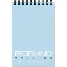Fabriano Colours Yazı Defteri A5 100 Sayfa Sipiralli - Celeste