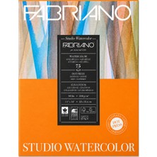 Fabriano Studio Sulu Boya Bloğu 75 Yaprak, Saten Yüzeyli Tek Taraflı Yapışmış 28X35.6