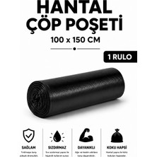 MSE HOLD Çöp Poşeti 100X150 Hantal Boy 1 Rulo 10 Adet Kalın Sızdırmaz Çöp Torbası