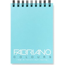 Fabriano Colours Yazı Defteri A6 100 Sayfa Sipiralli - Aquamarina