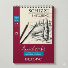 Fabriano Academia Çizim Defteri Spiralli Ciltli 50 Yaprak
