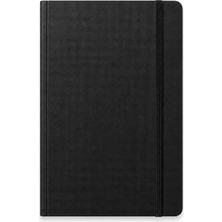 Fabriano Quaderno Notebook A6 80 Yaprak Çizgisiz Elastik Bantlı, Jel - Nero
