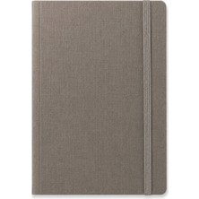Fabriano Quaderno Notebook A6 80 Yaprak Noktalı Elastik Bantlı, Jel - Pietra