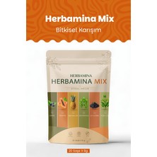 Herbamina Mix Bitkisel Karışım 8 gr x 20 Adet Doğal ve Katkısız Ferahlatıcı Lezzet İçerir
