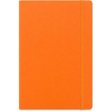 Fabriano Quaderno Notebook A5 80 Yaprak Çizgisiz Elastik Bantlı, Jel - Arancio