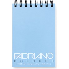 Fabriano Colours Yazı Defteri A6 100 Sayfa Sipiralli - Celeste