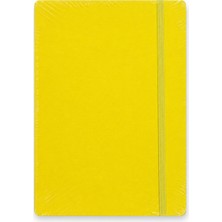 Fabriano Quaderno Notebook A6 80 Yaprak Çizgisiz Elastik Bantlı, Jel - Limone