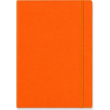 Fabriano Quaderno Notebook A5 80 Yaprak Noktalı Elastik Bantlı, Jel - Arancio