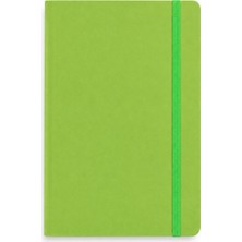 Fabriano Quaderno Notebook A6 80 Yaprak Çizgisiz Elastik Bantlı, Jel - Lime