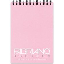 Fabriano Colours Yazı Defteri A5 100 Sayfa Sipiralli - Rosa