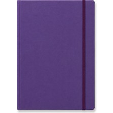 Fabriano Quaderno Notebook A5 80 Yaprak Çizgisiz Elastik Bantlı, Jel - Vino