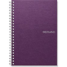 Fabriano Quaderno 'bio Spiralato' A5 70 Yaprak Kareli Spiralli - Vino