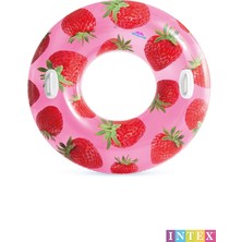 Empressco Saule Intex Tutmaçlı Çilek Desenli Yetişkin Simit 107 cm - Fiyatı, Yorumları