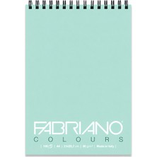 Fabriano Colours Yazı Defteri A4 100 Sayfa Sipiralli - Aquamarine