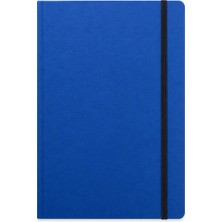 Fabriano Quaderno Notebook A5 80 Yaprak Çizgisiz Elastik Bantlı, Jel - Blu
