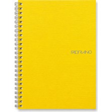 Fabriano Quaderno 'bio Spiralato' A5 70 Yaprak Astarlı Spiralli - Limone