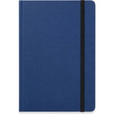 Fabriano Quaderno Notebook A6 80 Yaprak Noktalı Elastik Bantlı, Jel - Blu