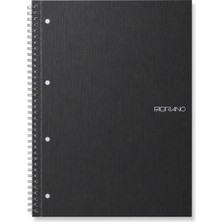 Fabriano Quaderno 'bio Spiralato' A4 70 Astarlı Spiralli, Microperf. - Nero