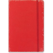 Fabriano Quaderno Notebook A6 80 Yaprak Çizgisiz Elastik Bantlı, Jel - Lampone