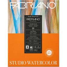 Fabriano Studio Sulu Boya Bloğu 20 Yaprak, Saten Yüzeyli Tek Taraflı Yapışmış 28X35.6CM