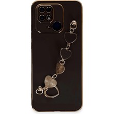 Mossem Xiaomi Redmi 10C Kılıf Esila Silikon - Siyah