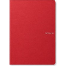 Fabriano Ouaderno 'punto Metallico' A4 38+2 Yaprak Kareli Ciltli - Lampone