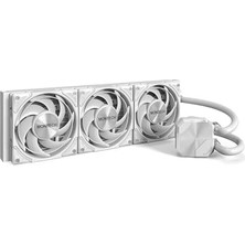Vuralsin38 Montech Hyperflow Silent 360 Beyaz – Ultra Sessiz Aıo Sıvı Cpu Soğutucu, 3100 Rpm Pompa, Üçlü Sessiz Fanlar, Üstün Isı Dağılımlı Yüksek Verimli Radyatör, Intel ve Amd Uyumlu