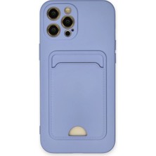 Mossem Iphone 12 Pro Max Kılıf Kelvin Kartvizitli Silikon - Lila