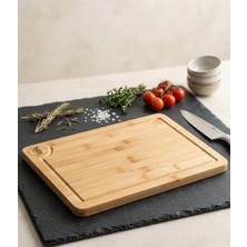 Skygo Bambu Tezgah Üstü  Kesim Tahtası Büyük Boy 40*20 cm