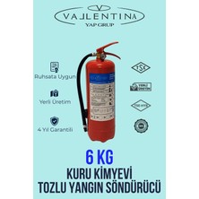 Valentina Vallentina 6 kg Kuru Kimyevi Tozlu Yangın Tüpü