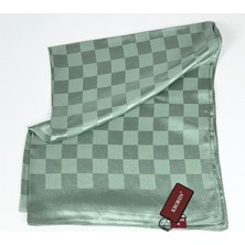 Kroren Krep Jakarlı  Dama Desen Şal - 70 x 190 - 7379-205