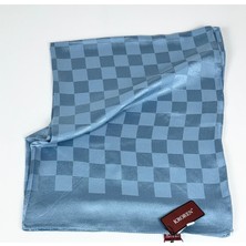 Kroren Krep Jakarlı  Dama Desen Şal - 70 x 190 - 7379-177