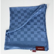 Kroren Krep Jakarlı  Dama Desen Şal - 70 x 190 - 7379-520