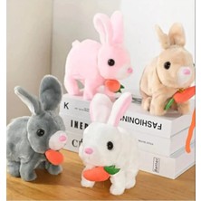 C&On Design Hareketli Zıplayan Tavşan Peluş Oyuncak Eğlenceli Çocuk Oyuncağı