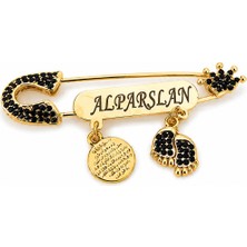 Shopfocus Kişiye Özel Isimli-Bebek Yaka Iğnesi Metal Olup Su Ile Tamas Ettirmeyiniz-Hediyelik-Yeni Doğan-Doğum Hediyesi-Çocuk-
