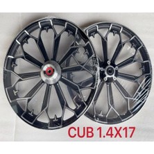Motobisavm Ön Jant 17" Tesla Siyah