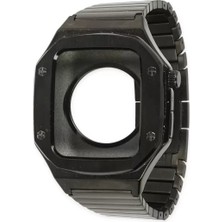 Uravas Store Newface Apple Watch 44MM KR409 Metal Kordon - Siyah