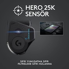Vuralsin38 G G502 Lıghtspeed Kablosuz Oyuncu Mouse, Hero Sensör, 25.600 Dpı, 400 IPS Izleme Hızı, 1 Ms Bildirim Hızı, 114 gr Ağırlık, Siyah